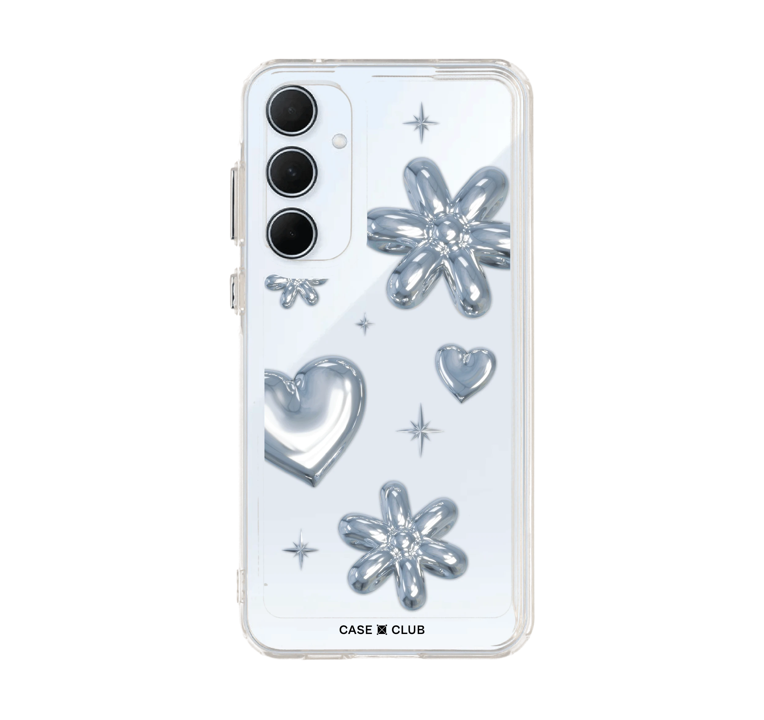 เคสใส samsung a55 ลูกโป่งดอกไม้